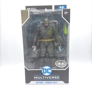 McFarlane Action Figure Batman Armor Suit Platinum Edition DC Multiverse